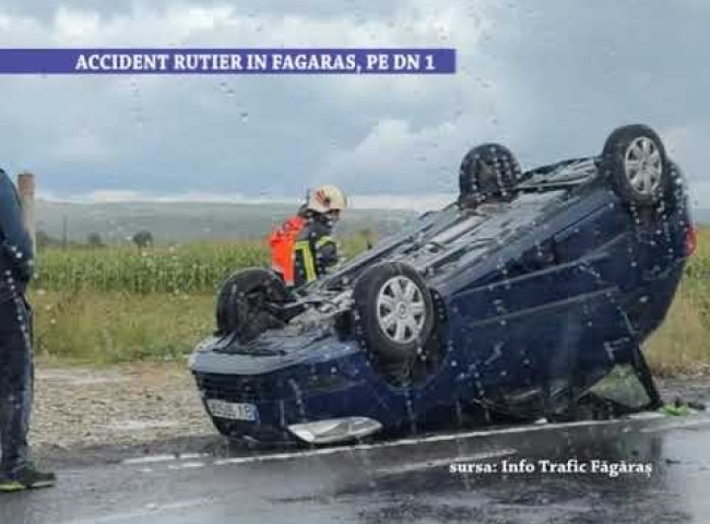 Accident rutier in Fagaras, pe DN1 – 22 septembrie 2022