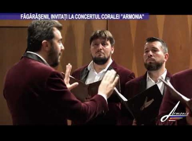 Fagarasenii, invitati la concertul Coralei „Armonia” – 7 decembrie 2022