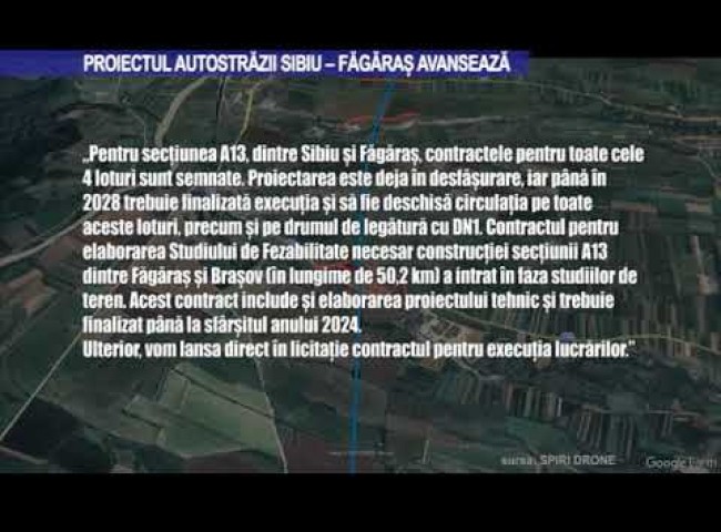 Proiectul autostrăzii Sibiu-Făgăraș avansează